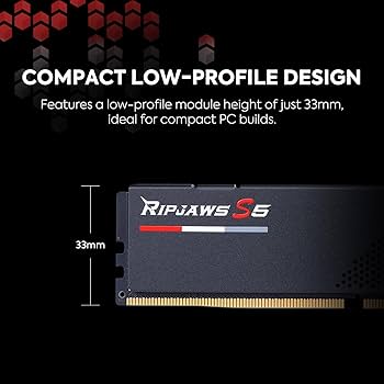 G.SKILL Ripjaws S5 Series DDR5 RAM (Intel XMP 3.0 & AMD Expo) 32GB