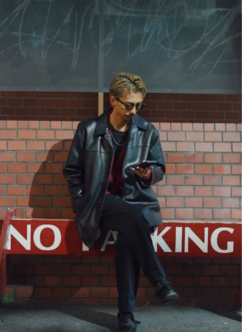 LEATHER MID LENGTH DAPPER COAT - メルカリ